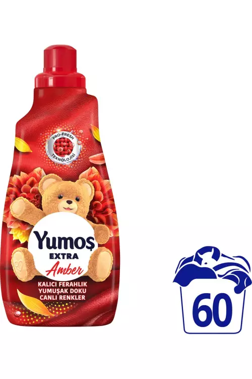 Yumoş Extra Konsantre Çamaşır Yumuşatıcı Amber 1440 ml 60 Yıkama