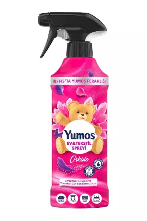 Yumoş Ev ve Tekstil Spreyi Orkide Yıkanması Zor Eşyalar İçin 450 ml