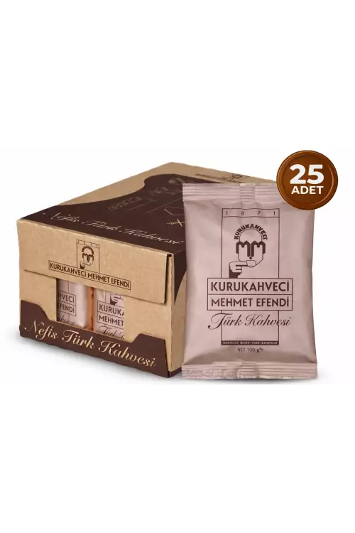 Mehmet Efendi Kurukahveci Türk Kahvesi 100 gr 25'li
