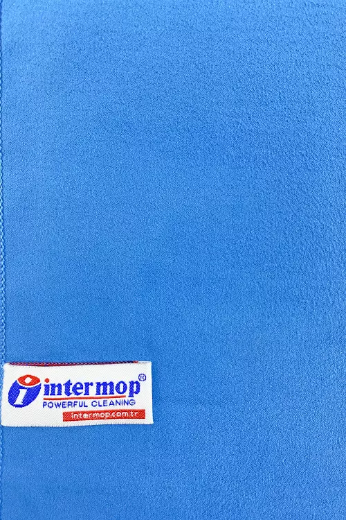 Intermop Mikrofiber Hassas Yüzey Temizleme Bezi Mavi 40x40cm
