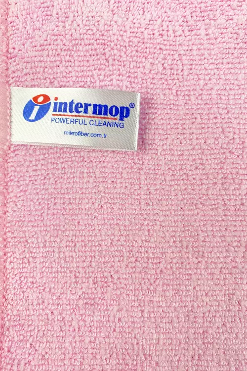 Intermop Mikrofiber Kalın Dokulu Tem. Bezi Pembe (200 Adet)