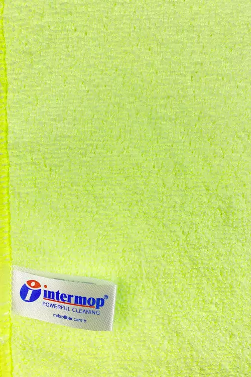 Intermop Mikrofiber Kalın Dokulu Temizlik Bezi Sarı 40x40cm