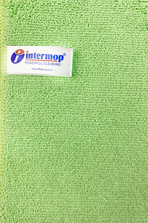 Intermop Mikrofiber Kalın Dokulu Tem. Bezi Yeşil (200 Adet)