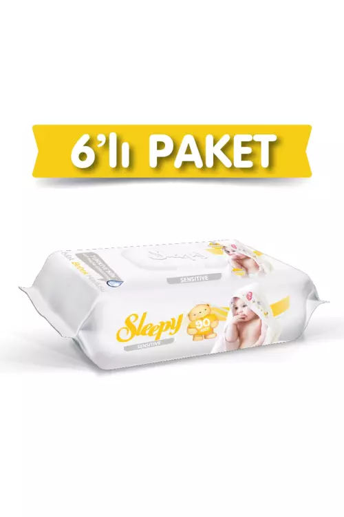 Sleepy Sensitive Islak Havlu 6 lı Paket 540 Yaprak