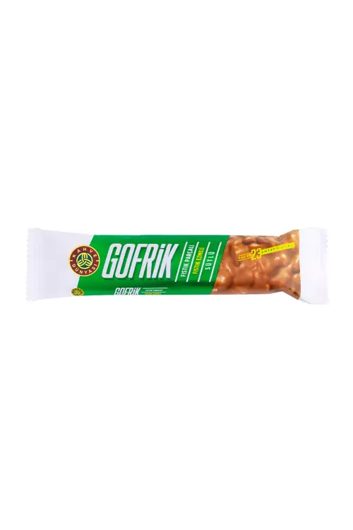 Kahve Dünyası Fıstık Parçalı Fıstık Ezmeli Gofrik 33GR x 24 Adet