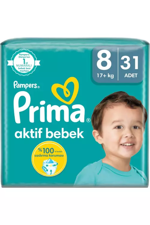 Prima Bebek Bezi Aktif 8 Numara 31 Adet
