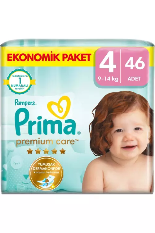 Prima Bebek Bezi Premium Care 4 Numara 46 Adet