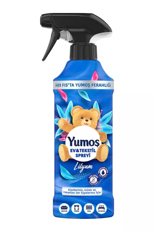Yumoş Ev ve Tekstil Spreyi Lilyum Yıkanması Zor Eşyalar İçin 450 ml