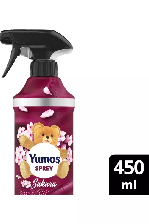 Yumoş Ev ve Tekstil Spreyi Sakura Yıkanması Zor Eşyalar İçin 450 ml