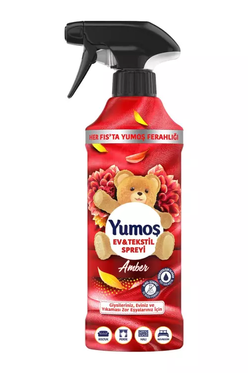 Yumoş Ev ve Tekstil Spreyi Amber Yıkanması Zor Eşyalar İçin 450 ml
