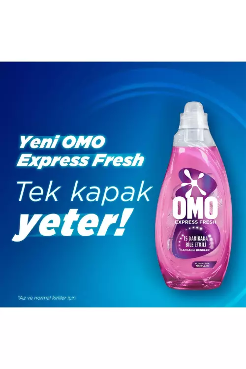 OMO Express Fresh Capcanlı Renkler Renkli ve Siyahlar Sıvı Çamaşır Deterjanı 1480 ml
