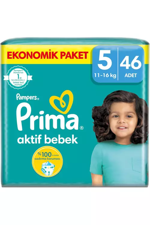 Prima Bebek Bezi Aktif 5 Numara 46 Adet