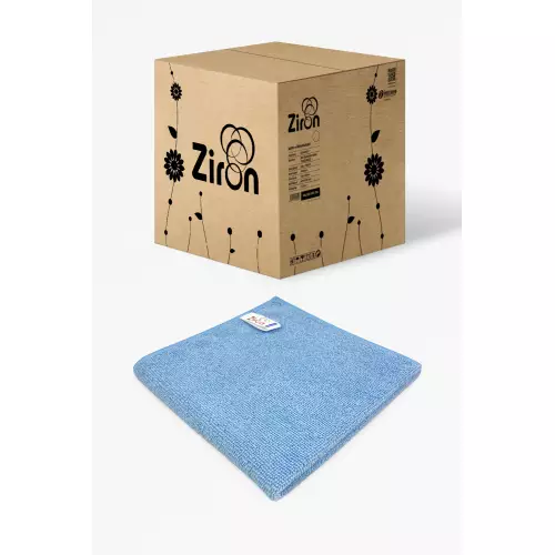 Ziron Mikrofiber Kalın Dokulu Tem. Bezi Mavi (250 Adet)
