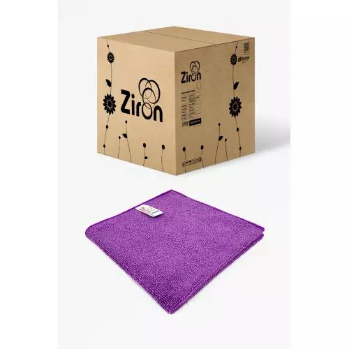 Ziron Mikrofiber Kalın Dokulu Tem. Bezi Mor (250 Adet)