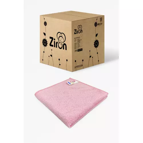 Ziron Mikrofiber Kalın Dokulu Tem. Bezi Pembe (250 Adet)