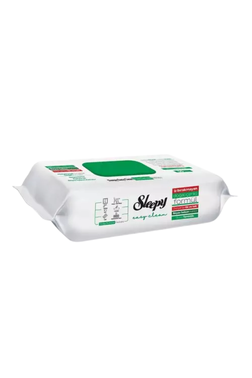 Sleepy Easy Clean Beyaz Sabun Katkılı Yüzey Temizlik Havlusu 100 Yaprak